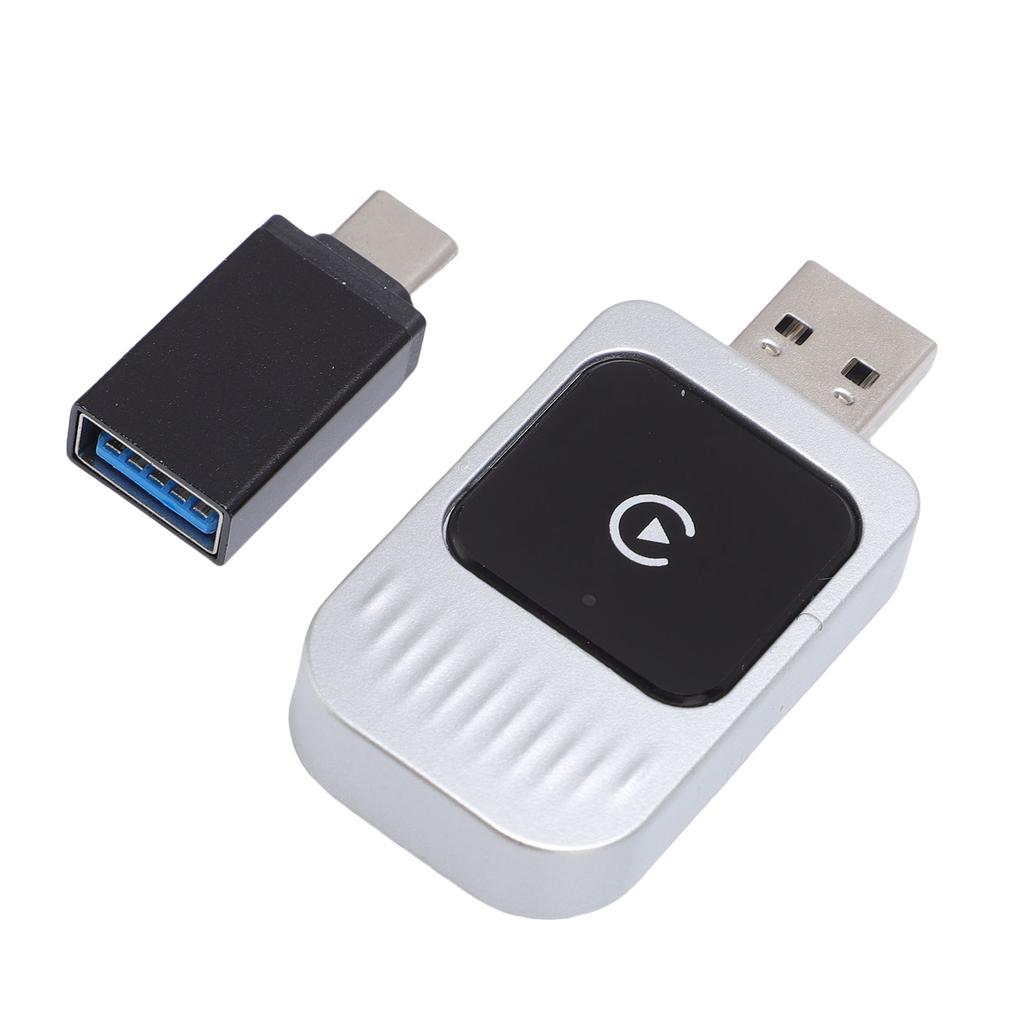 Car Wireless Adapter for CarPlay 5.8GHz WiFi Bluetooth 5.0 Auto Connection Car Wired To Wireless Adapter Plug and Play