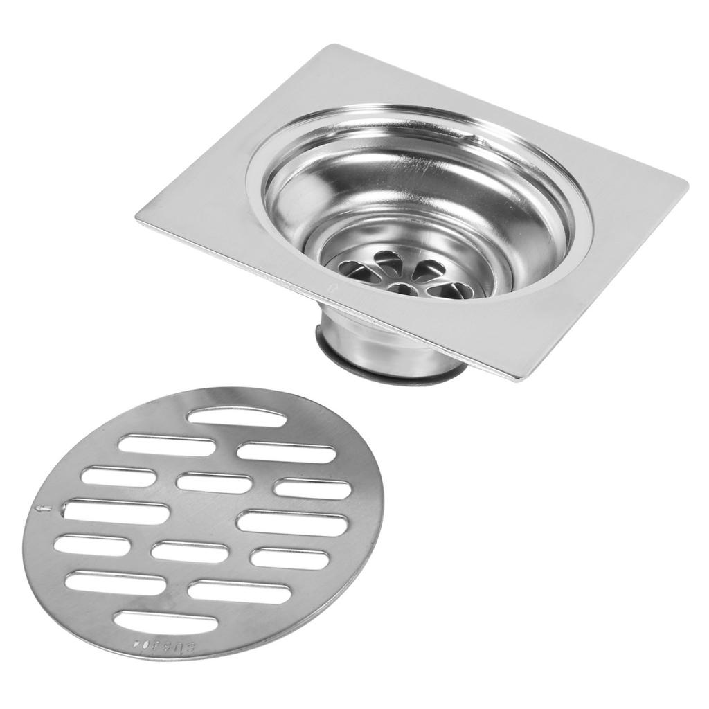 Thick Stainless Steel Square Antiodor Bathroom Floor Drain Cover Waste Gate Shower Drainer (Type 3)