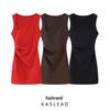 Spring 2025 Women's European & American Style Short Pleated Dress