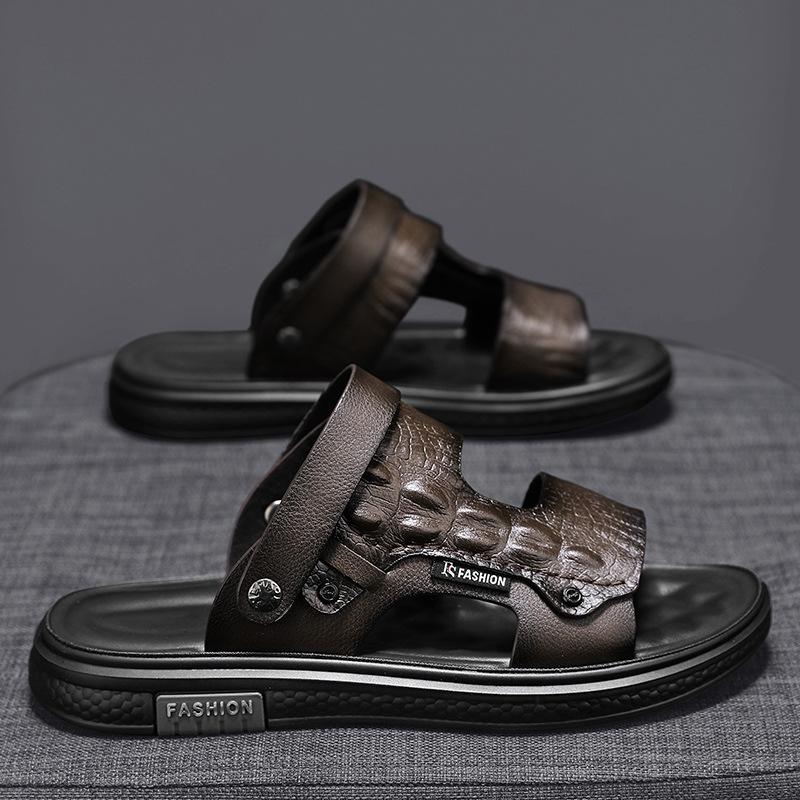 Sandals men's spring new versatile casual retro sandals high value outdoor non-slip wear-resistant versatile men's slippers