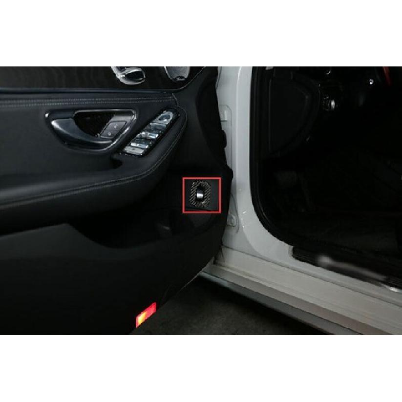 2015-21 Real Carbon Fiber Switch Cover Inner Tailgate Rear Door For Benz C-Class
