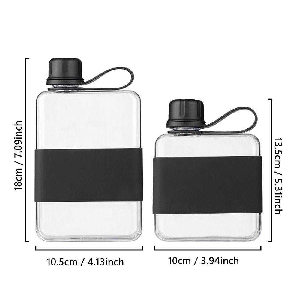 Portable 240ml/500ml Water Bottle Multicolor Rectangle Sports Kettle Handheld Plastic Fruit Tea Cup Kettle Outdoor Sport