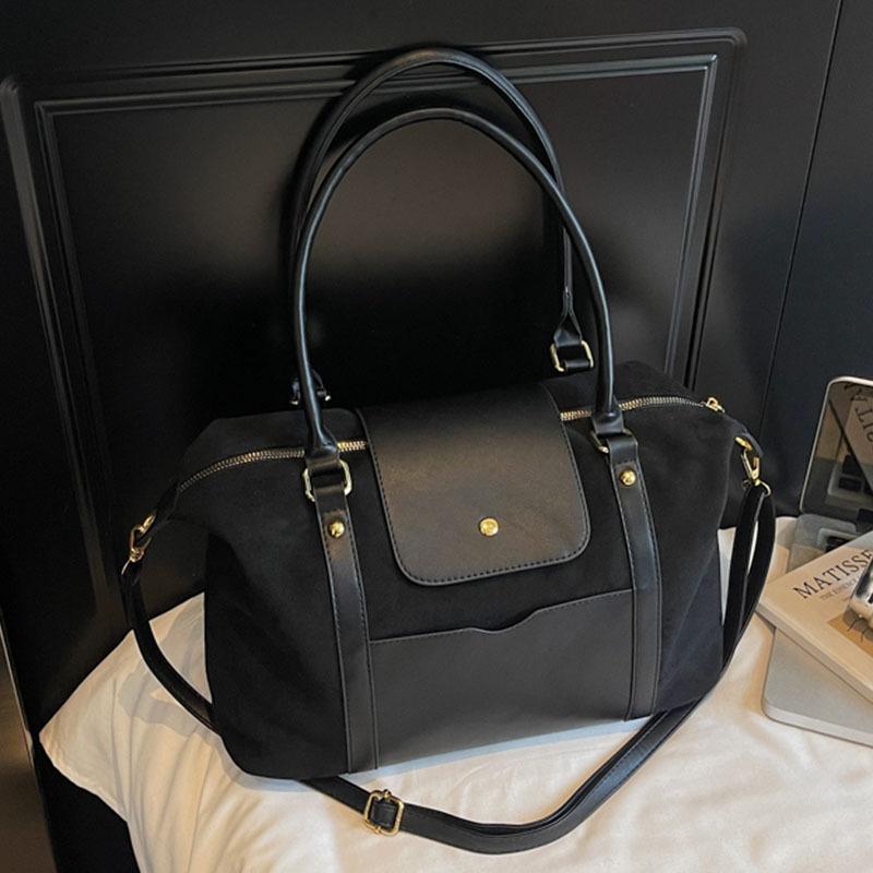 Frosted Retro Bag Women's Large Capacity Autumn and Winter Messenger Bag Single Shoulder Underarm Commuter Tote Bag