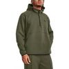 Under Armour Einfarbiger Hoodie mit Markenlogo-Print und halbem Reißverschluss für Herren, Grün 1379811-390