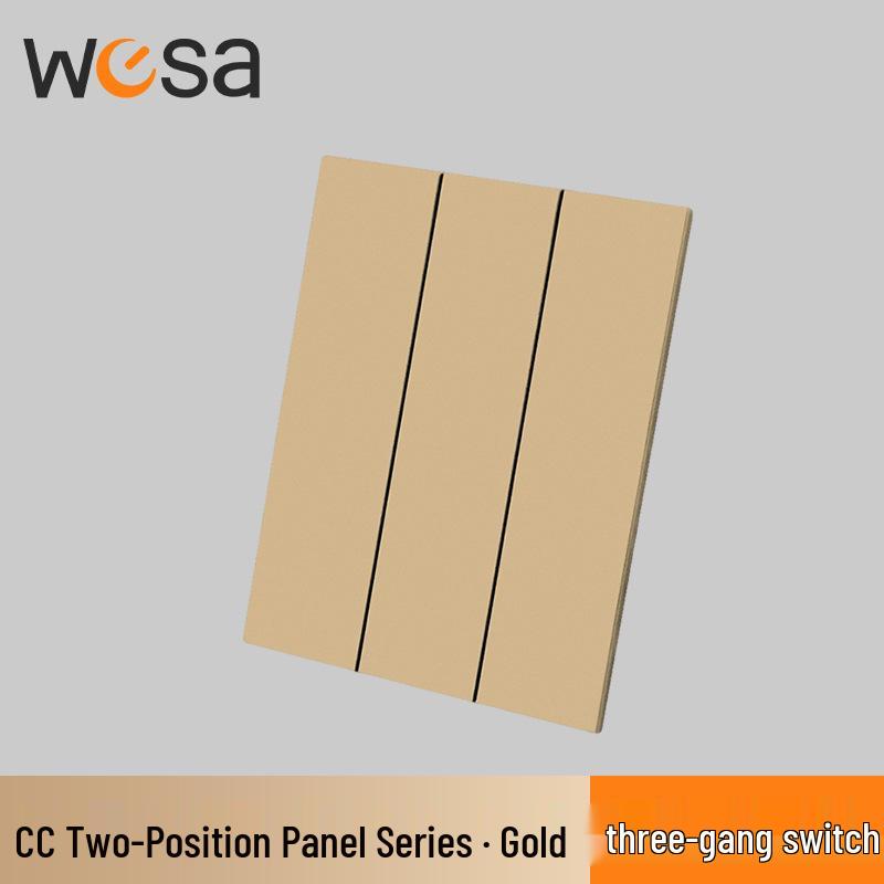 CC New Style 16A Multi-Gang European Socket Panel with Flame Retardant Protection and Switch