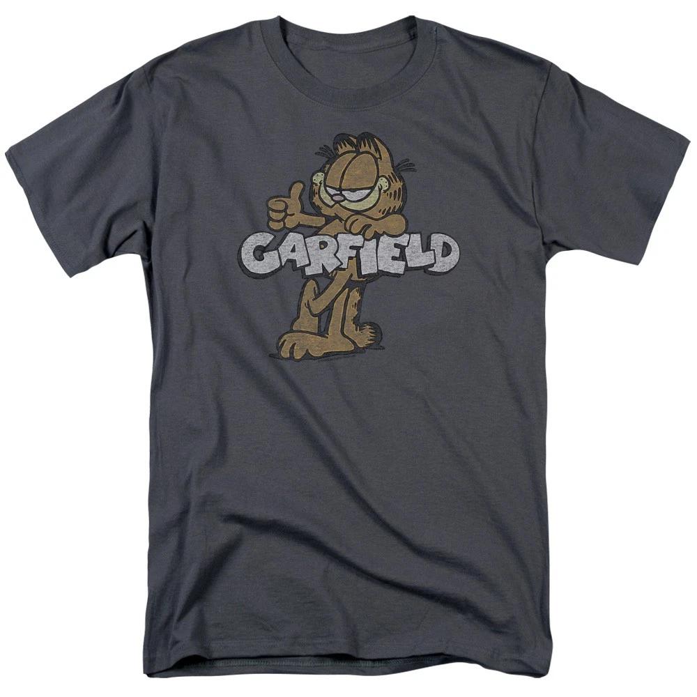 Garfield - Retro Garf -  Unisex Short Sleeve Children s T-shirt - Gray 140