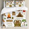 Adventure Duvet Cover Set Wilderness Themed Duvet Cover Set Bedclothes Double Queen King Size Polyester Bedding Set Pillowcase