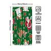 Tu Christmas Shower Curtain Santa Claus Reindeer Holiday Bathroom Decor Festive Xmas Home Decor Waterproof Shower Curtain Set