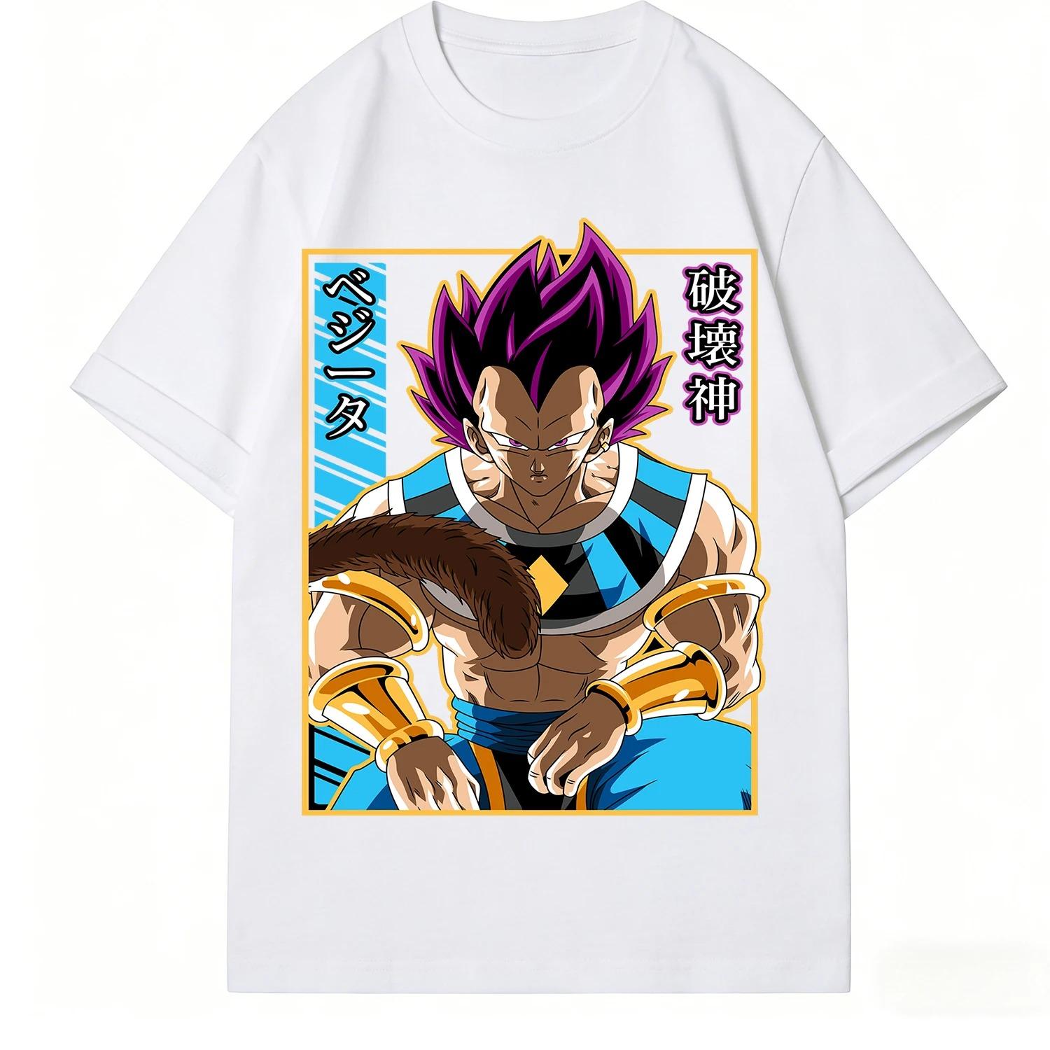 

Dragon Ball Vegeta God of Destruction Anime Black Women And Men Fashion Comfortable T-Shirt 4XL