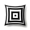 Polyester Pillow Case Geometric Decoration Home Petal Strip Printed Cushion Cover Bedside Cushion Cover Waist Cushion Cover