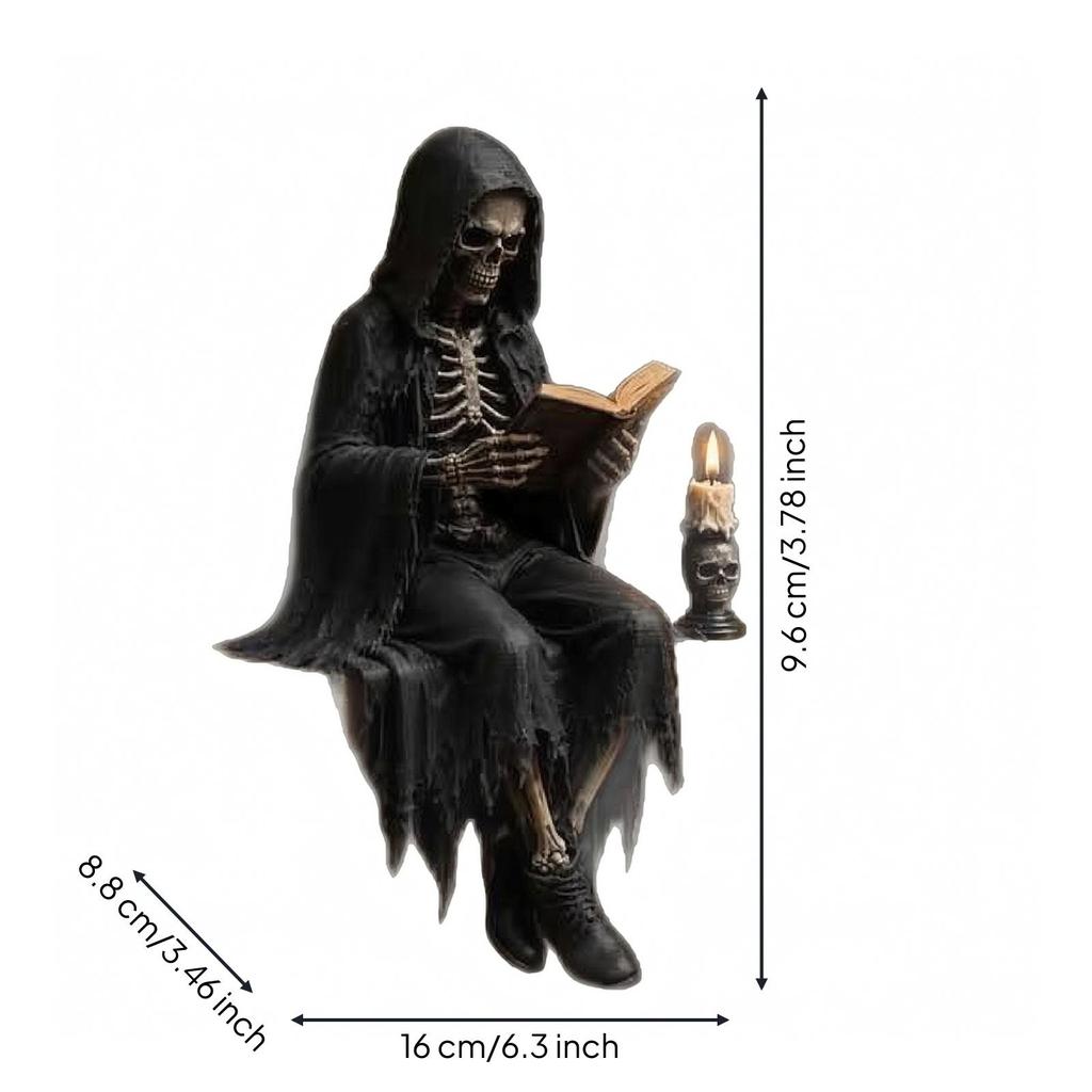 Character Figurine Gothic Statue Charming for Desk, Home Library, Collectors