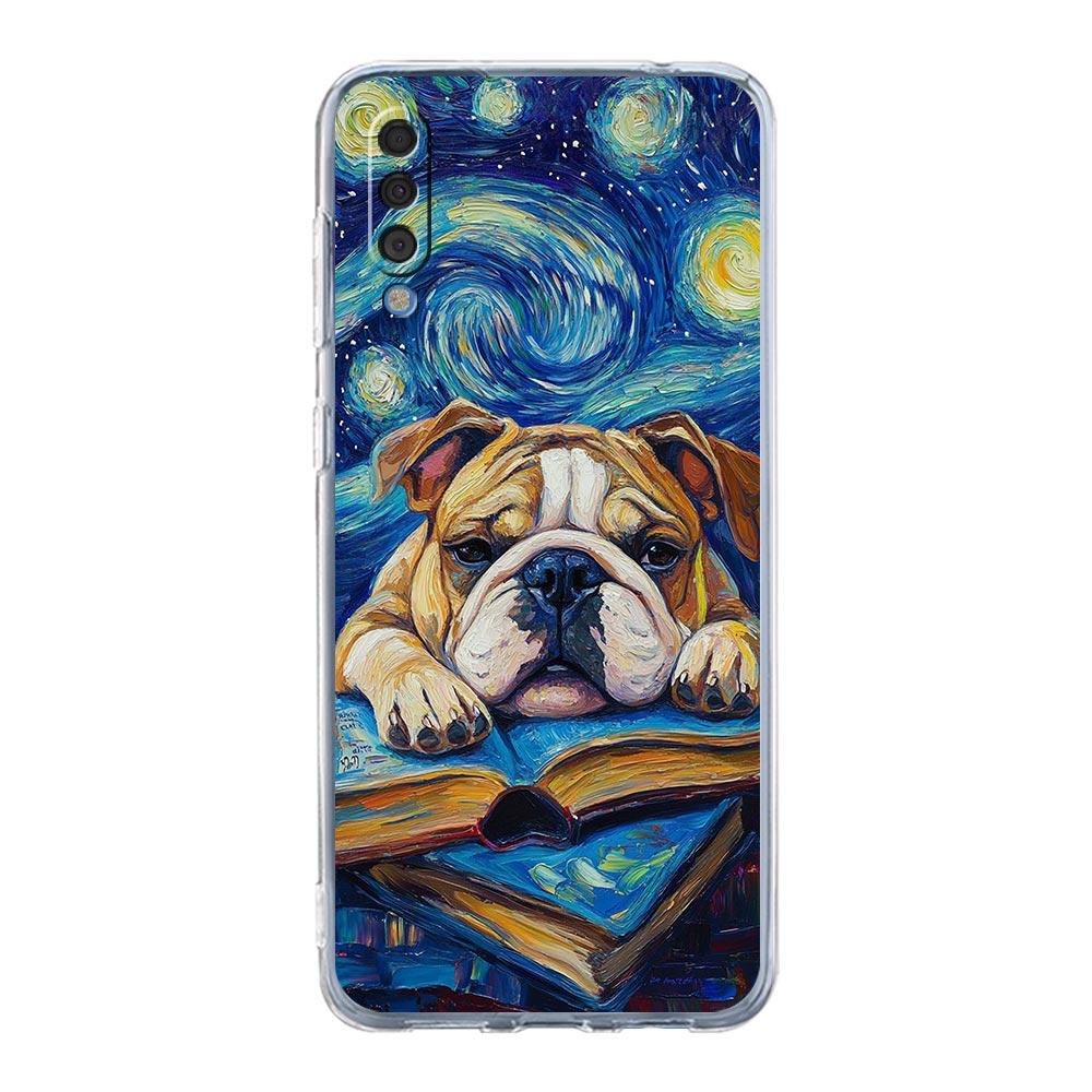 Phone Case For Samsung A56 A36 A26 A16 A14 A12 A22 A32 5G A34 A42 A52 A54 A50 A70 A40 A20S A04S A06 Cover Animal Pug close up