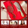 Zhi Xu Natural Ox Horn Comb Gift Set