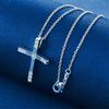 925 sterling silver 16-30 inch exquisite cross pendant necklace, women's fashion jewelry gift, wedding accessories