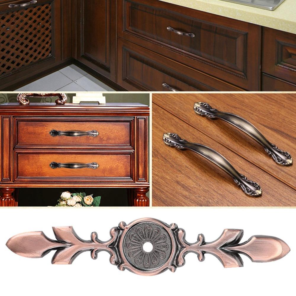 10pcs Zinc Alloy Cabinet Handle Back Plate Retro Style Copper&silver Cabinet Knob Back Plate Single Hole Backplate