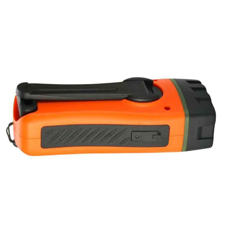 3 In 1 Emergency Charger Flashlight Hand Crank Powered FM Radio Charger LED Flashlight Power Bank for Cellphone