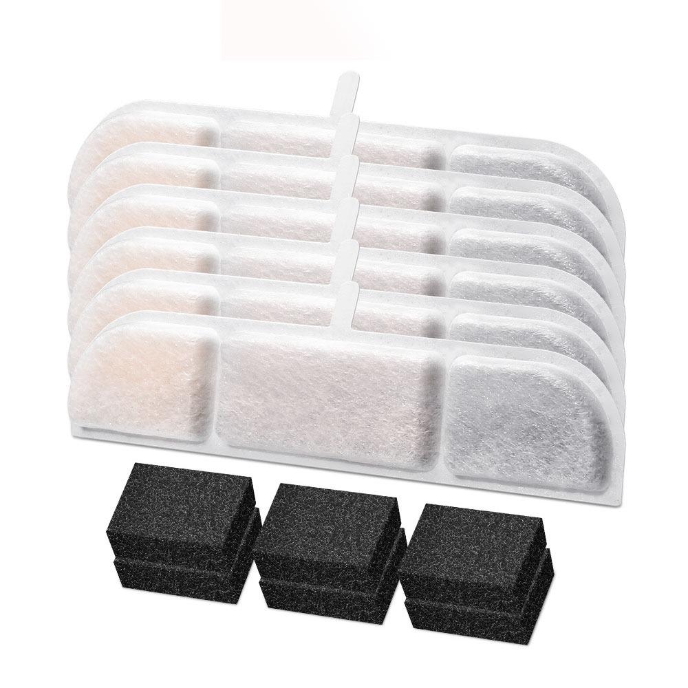 Activated Carbon Cat Drinking Filter Stripe Cat Water Fountain Filter Sponge  for Dog Cats