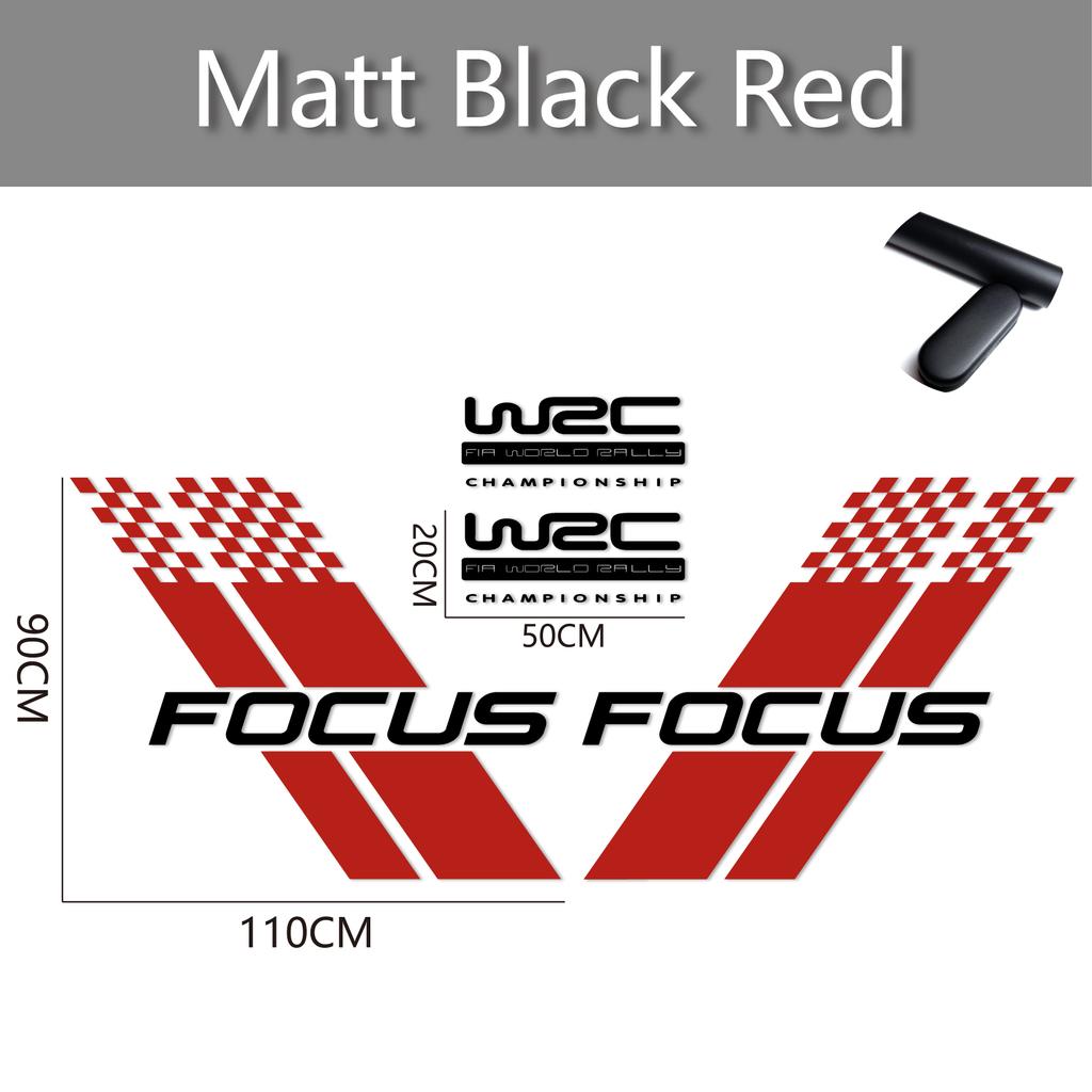 Samochodowe Naklejki na Obie Strony Nadwozia Stylowy Sportowy Styl Wyścigowy Auto Naklejka z Folii Winylowej Pasuje Do Ford Focus 2 3 MK2 MK3 Akcesoria Samochodowe