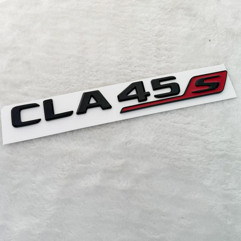 Letras 3D CLA 45 S ABS emblema TURBO 4matic para Mercedes Benz AMG guardabarros de coche maletero C117 C118 CLA45S pegatina acceRR1
