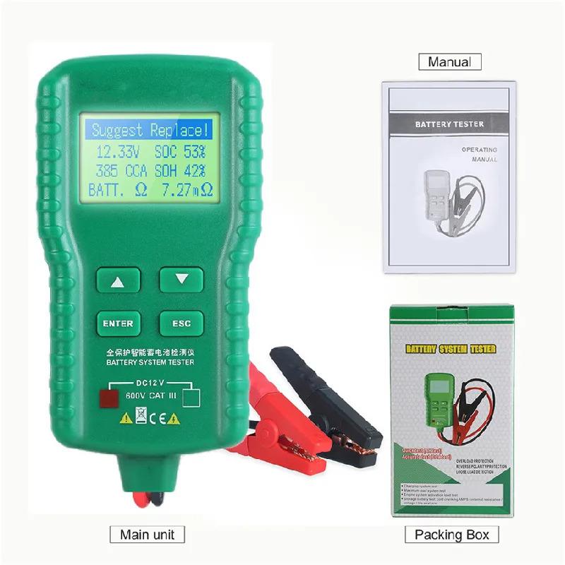 

12V Car Battery Tester 100~1700Cca Battery Lead Acid Cranking Charging Test Tool