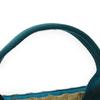Used 9539 ME MYSELF & I Tote Bag 605831 7924 Emerald Green TIFFANY & Co. Blue Green White Logo Straw Natural Kids from