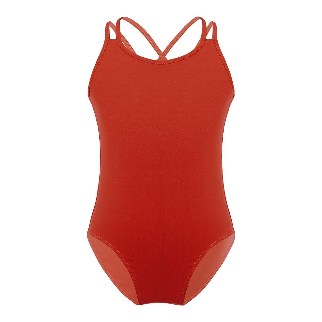 Leotardo de entrenamiento de baile para niñas y niños, mono sin mangas con espalda cruzada, disfraz de Yoga para niños