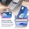 Luxury Wallet Clip Flip Slot Card Phone Case for Samsung Z flip 7 6 5 5G Flip6 zflip5 zflip6 Finger Ring Shockproof PC Covers