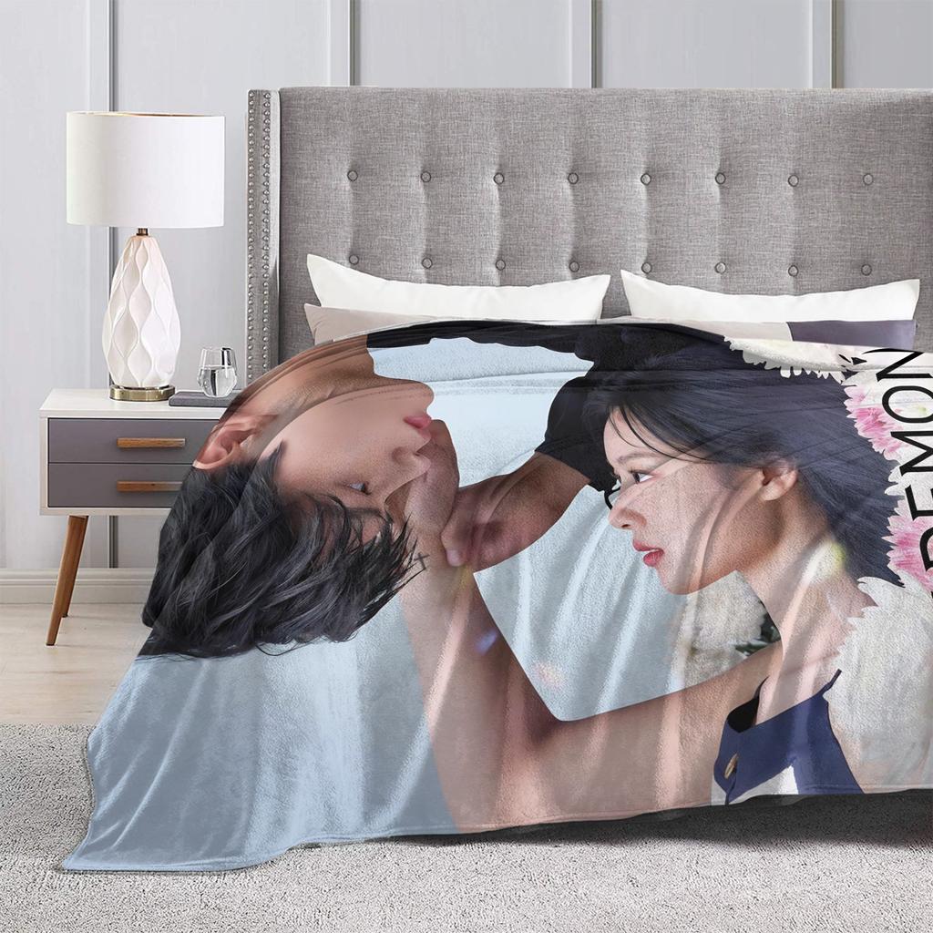 Song Kang mein Dämonen-Schauspieler Decke Weiche Lustige Plüsch-Kuscheldecke Für Heimdekoration Reise Büro Flanell-Tagesdecke Bettbezug