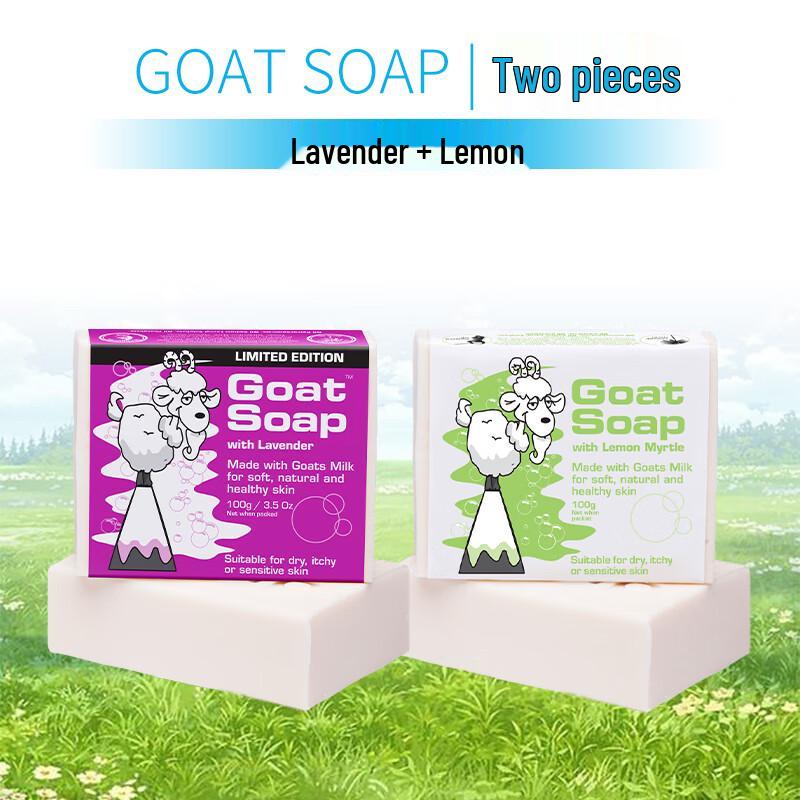 GOAT SOAP Australian Lemon & Lavender Goat Milk Soap 100g