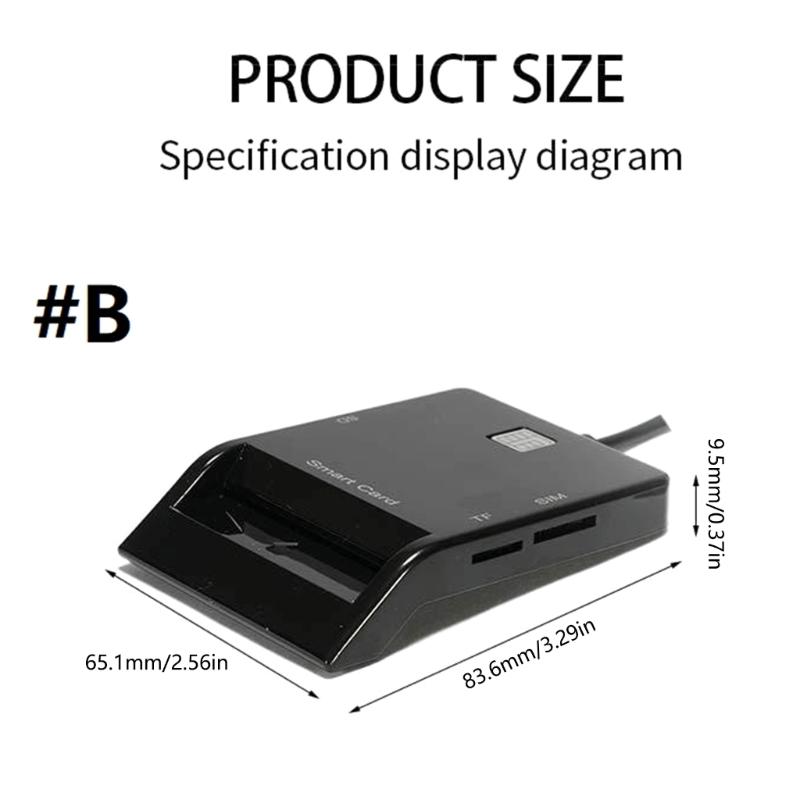 Upgrades USB Card Reader with Fast Plugs & Play Functionality Small  USB Card Reader Business Card Management Device