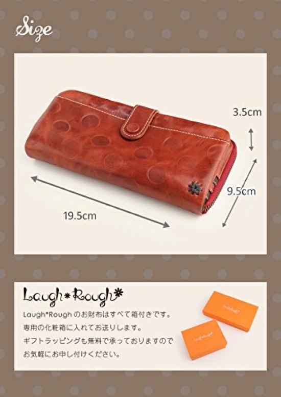 Raff Raff Green Dot Embossed Long Wallet Women's Zip-Around