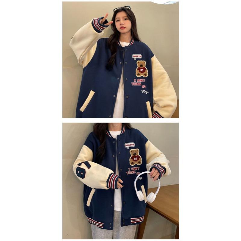 Baseball Uniform Women's Spring and Autumn Jacket