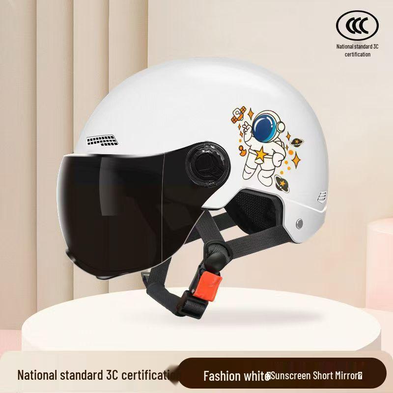 Adjustable 3C Electric Bike Helmet: Lightweight, Cute Design for Men & Women, All-Season Sun Protection