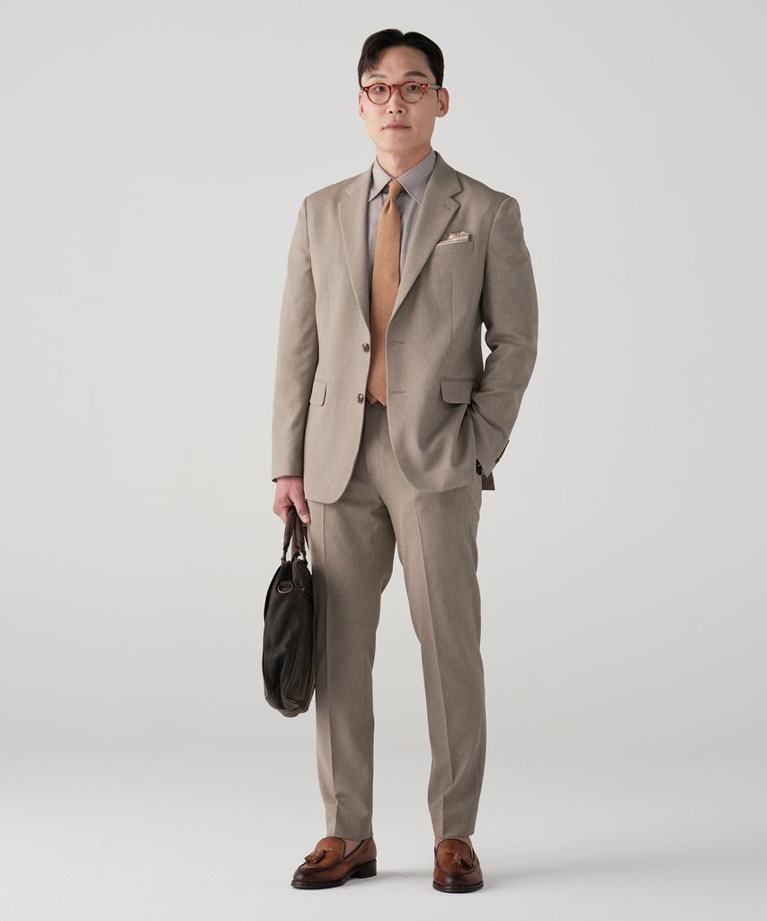 STCO 4-Way-Stretch Lightweight Twill Slacks_Beige (Relaxed Fit)_Sepwb02Tsd