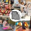 5 PCS Black Bags Mesh Storage Bag Mesh Bag Drawstring ForJewelry Gifts Small Travel Stuff Kitchen Wedding Small Travel Stuff (5, Black, 5.9 *