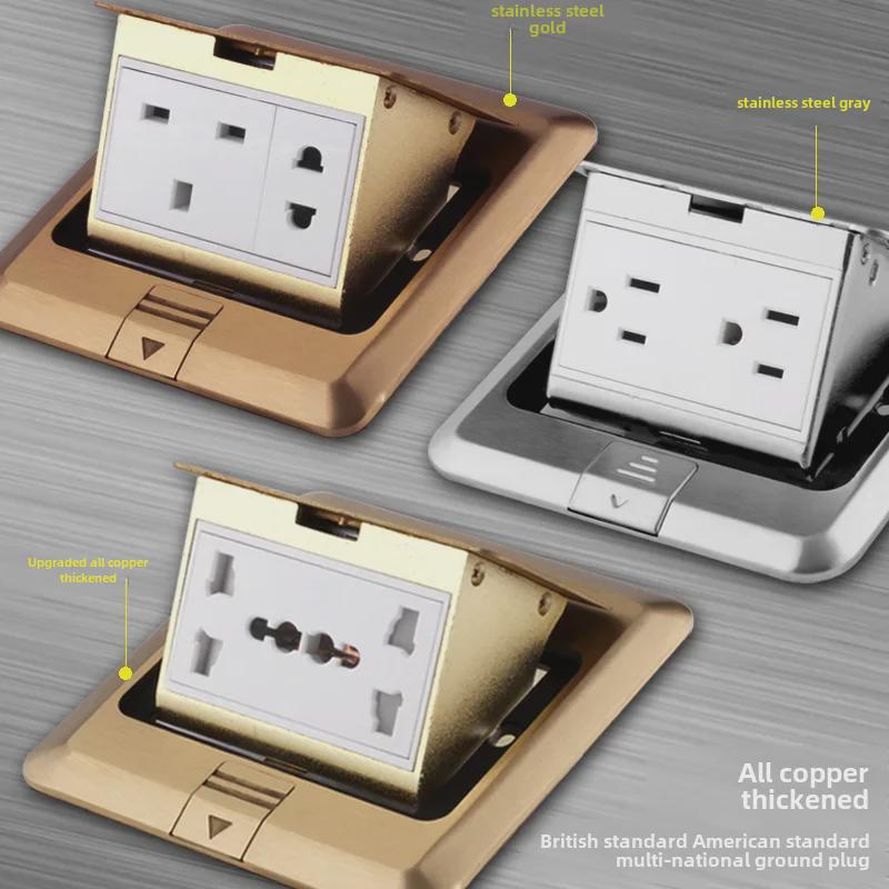 

13A British Standard Pop-Up Ground Socket, Full Copper, Waterproof