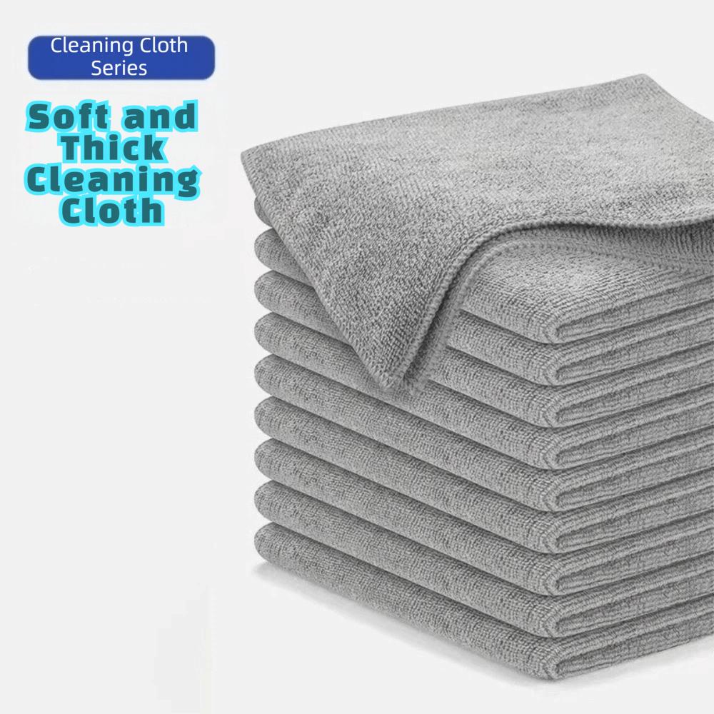 Multifunctional Square Cleaning Towel Soft Absorb Water Wipe Cloth No Trace Household Microfiber Cleaning Cloth Bowl