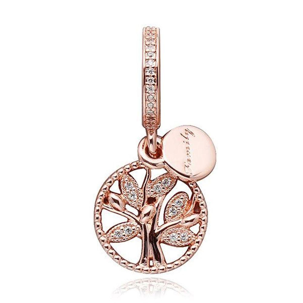 

PANDORA 781728CZ Family Heritage Rose Pendant and Dangle Charm 781728CZ