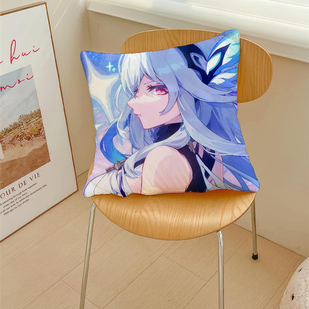 Game Skirk Genshin Impact cushion cover Pillow Cover Decoration Room Home Sofa living Office Car Nordic Simplicity