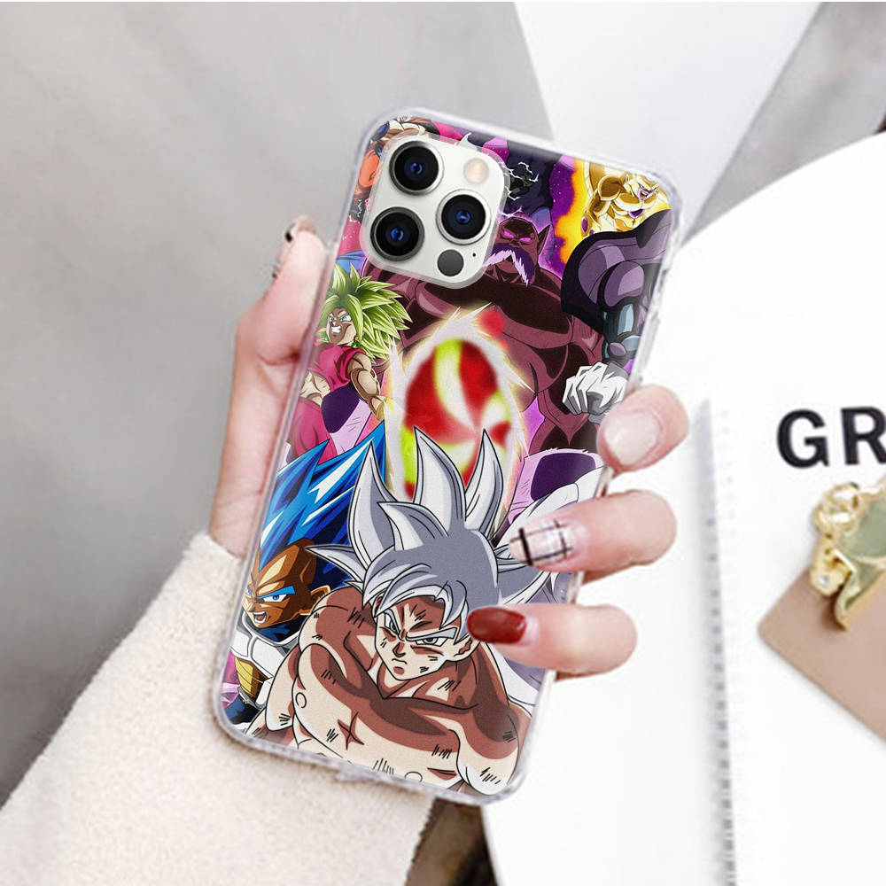 JW75 Dragon Ball Transparent Case for Samsung A04 A14 A23 M33 M53 Realme 10 9 C35 C55 VIVO Y02 X80 Infinix Hot 30 Note 11 Tecno Spark 8P Pro
