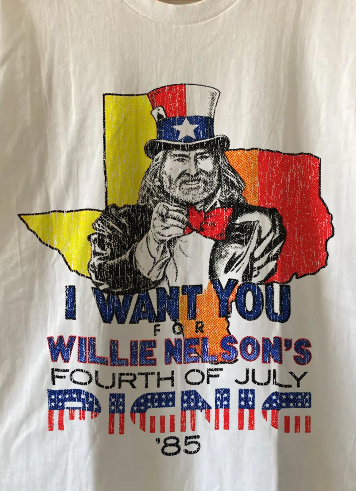 85 Willie s Picnic Promo T-Shirt White XXL 2XL