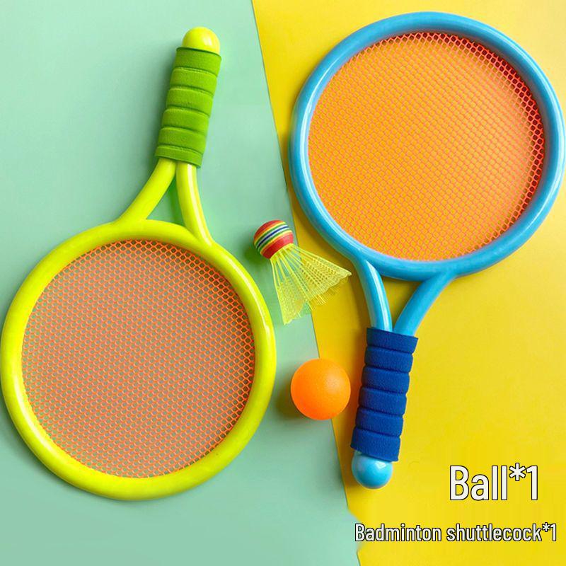 Kids Badminton and Tennis Racket Set: Outdoor & Indoor Parent-Child Sports Toy for Boys and Girls