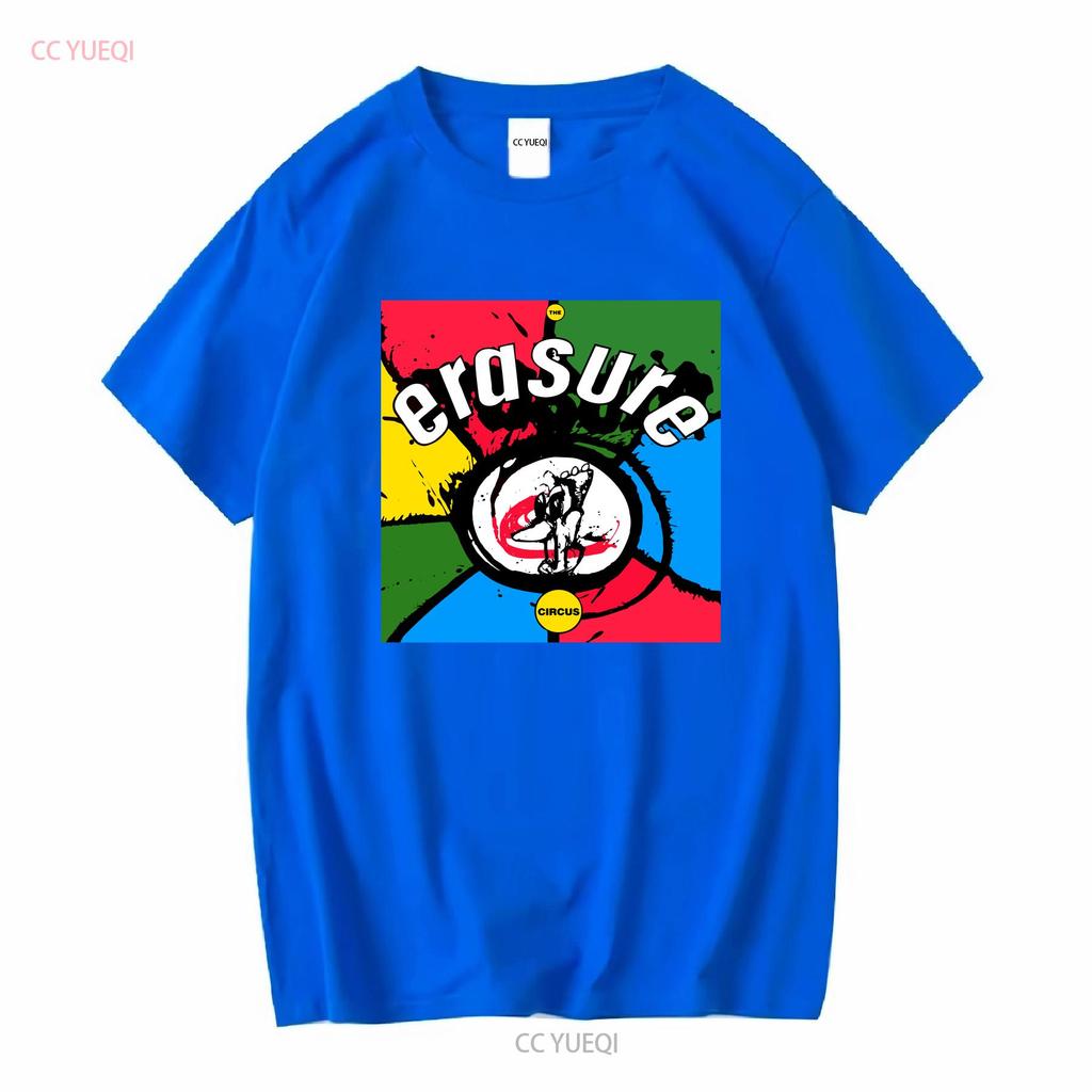 Erasure der Zirkus Aktives T-Shirt Logo Lustig Größe S bis 5XL Vintage gewaschen Lässig Unisex Gestreckt Weich Grafikdesigner Kleidung