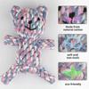 Puppy Boring Rope Toy, Cotton Natural Teeth Cleaning Chew Rope Dog Ball Knot Training Toy Puppy Toy (Bear)