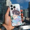 Urocze Etui na Telefon L-Love i D-Deepspace iPhone17 16 15 14 13 12 11 Pro Max Plus Mini Przezroczyste Pełne Tylne Pokrowce Silikonowe Miękka Powłoka