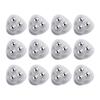 Set of 12 Multipurpose Furniture Castors 13mm Sturdy Carbon Steel Swivels Wheel Accessory for Home And Office Use