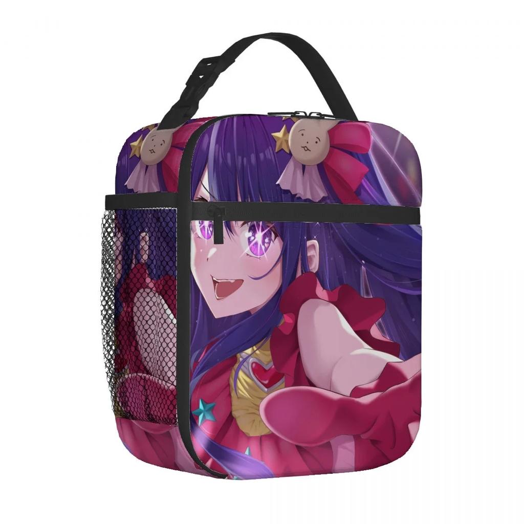 Oshi No Ko Anime-Lunchtasche, tragbar, aus dicker Aluminiumfolie isoliert, wasserdicht, ideal als Geschenk.