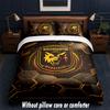 Wolverhampton Wanderers Football Design Bed Bedding Set 1 Duvet Cover + 2 Pillowcases Soft Breathable Household Bed Linens