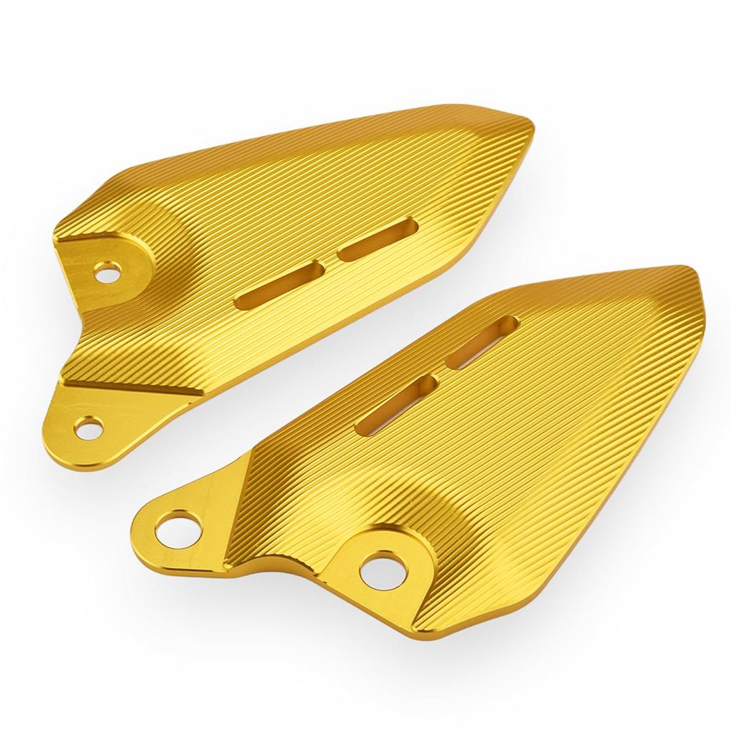 BYEMTTY Aluminium Fersenschutz, 1 Paar, Passend für Kawasaki Z900RS Z900RS CAFE 2018 2019 2020 2021 2022 2023 2024 2025 (Gold)