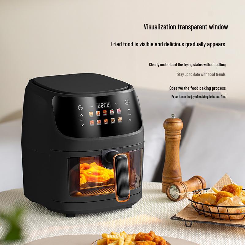 Multifunctional Large-Capacity Electric Air Fryer with Visible Window